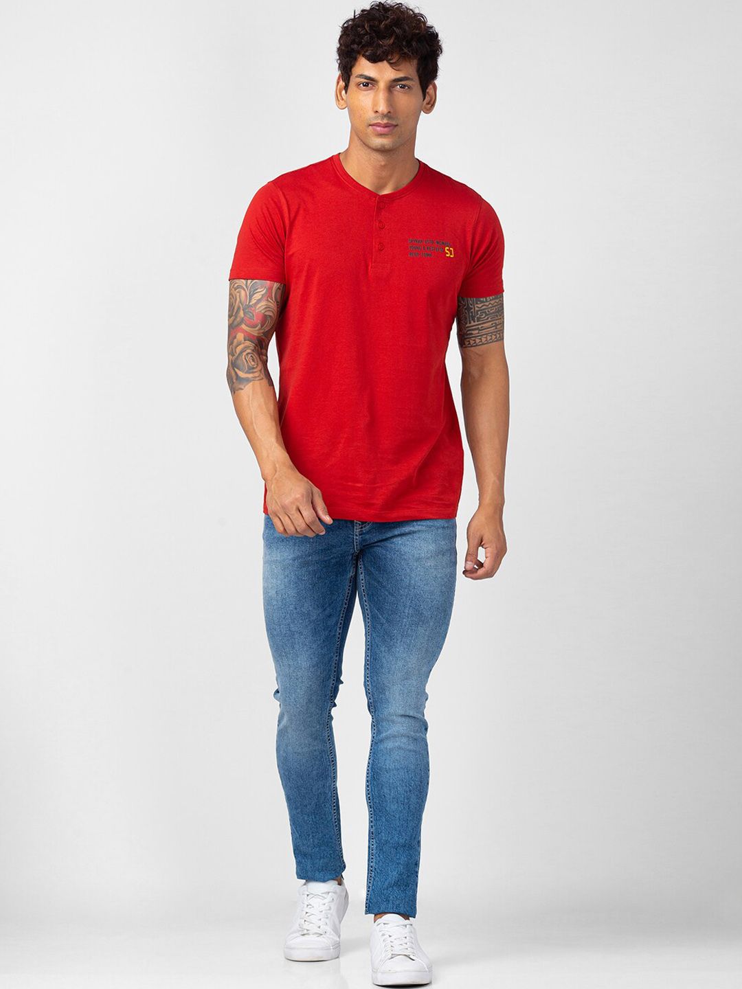 SPYKAR Men Super Skinny Fit Low-Rise Light Fade Jeans