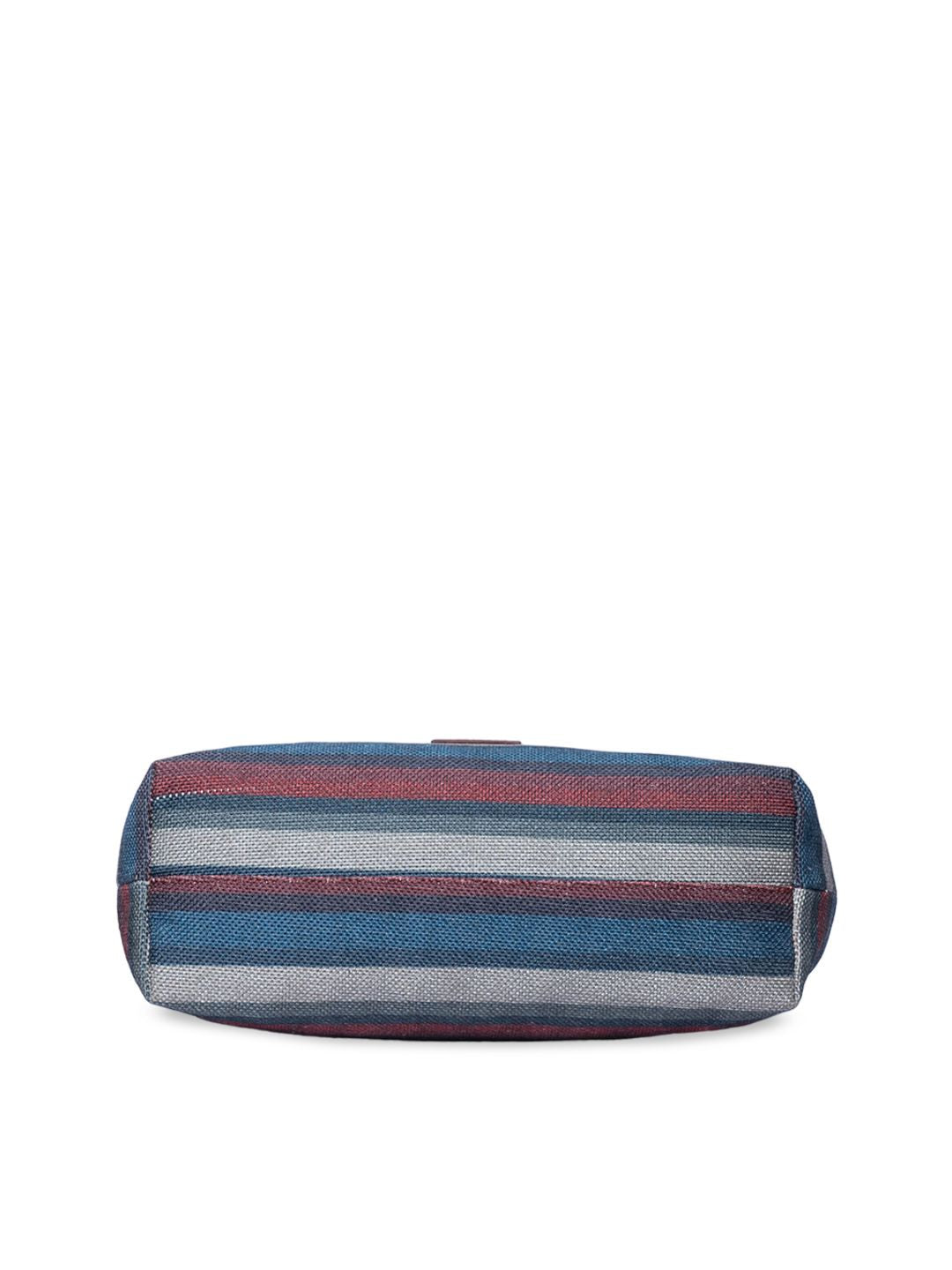ZOUK Striped Shopper Tote Bag