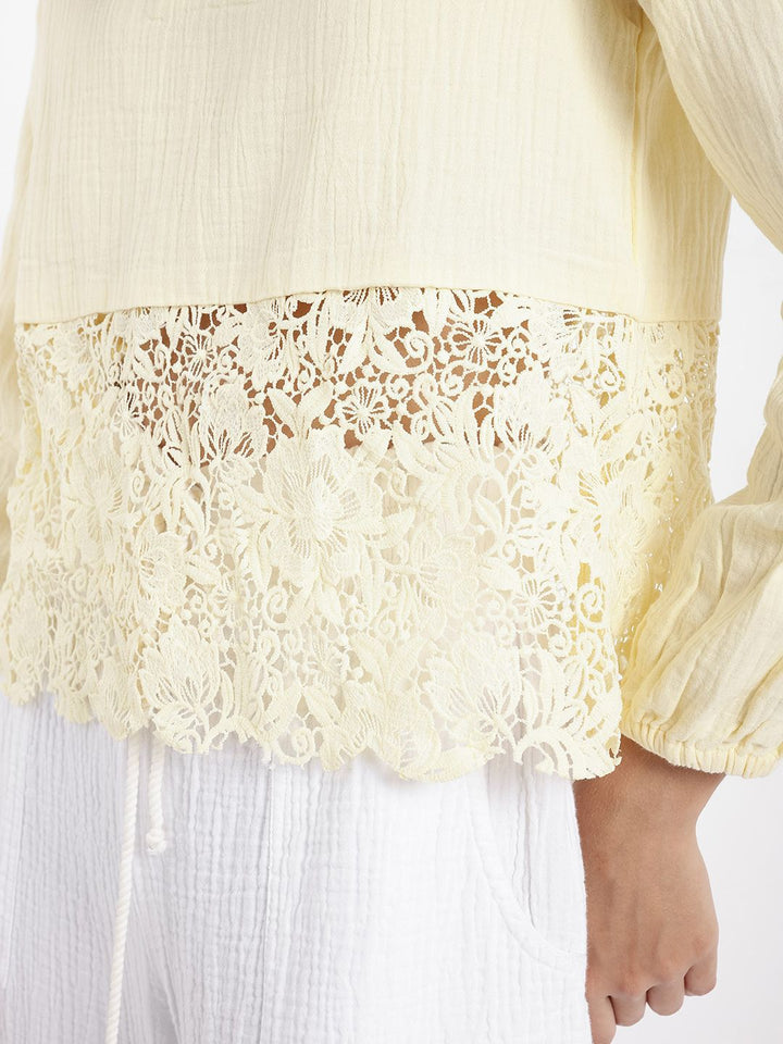RAREISM Cotton Styled Back Top