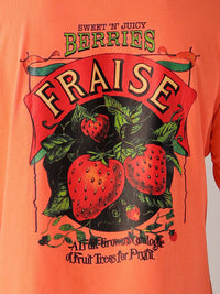The Indian Garage Co Men Back Printed Boxy Oversized Round Neck T-shirt
