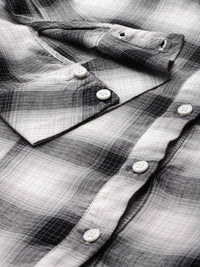DressBerry Checked Casual Shirt with Tie