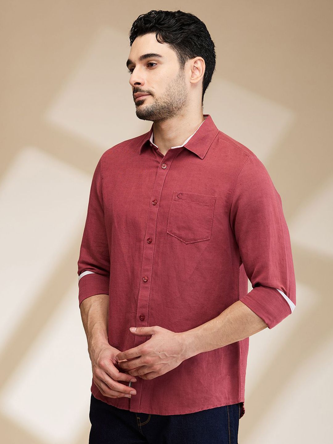 Being Human Men Slim Fit Opaque Casual Shirt
