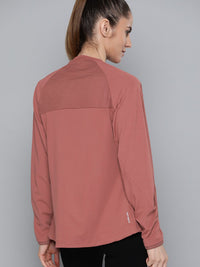 HRX by Hrithik Roshan Women Rose Wine Solid Rapid-Dry Antimicrobial Running Jacket