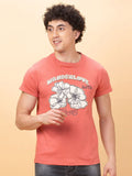 Being Human Men Floral Printed Applique T-shirt