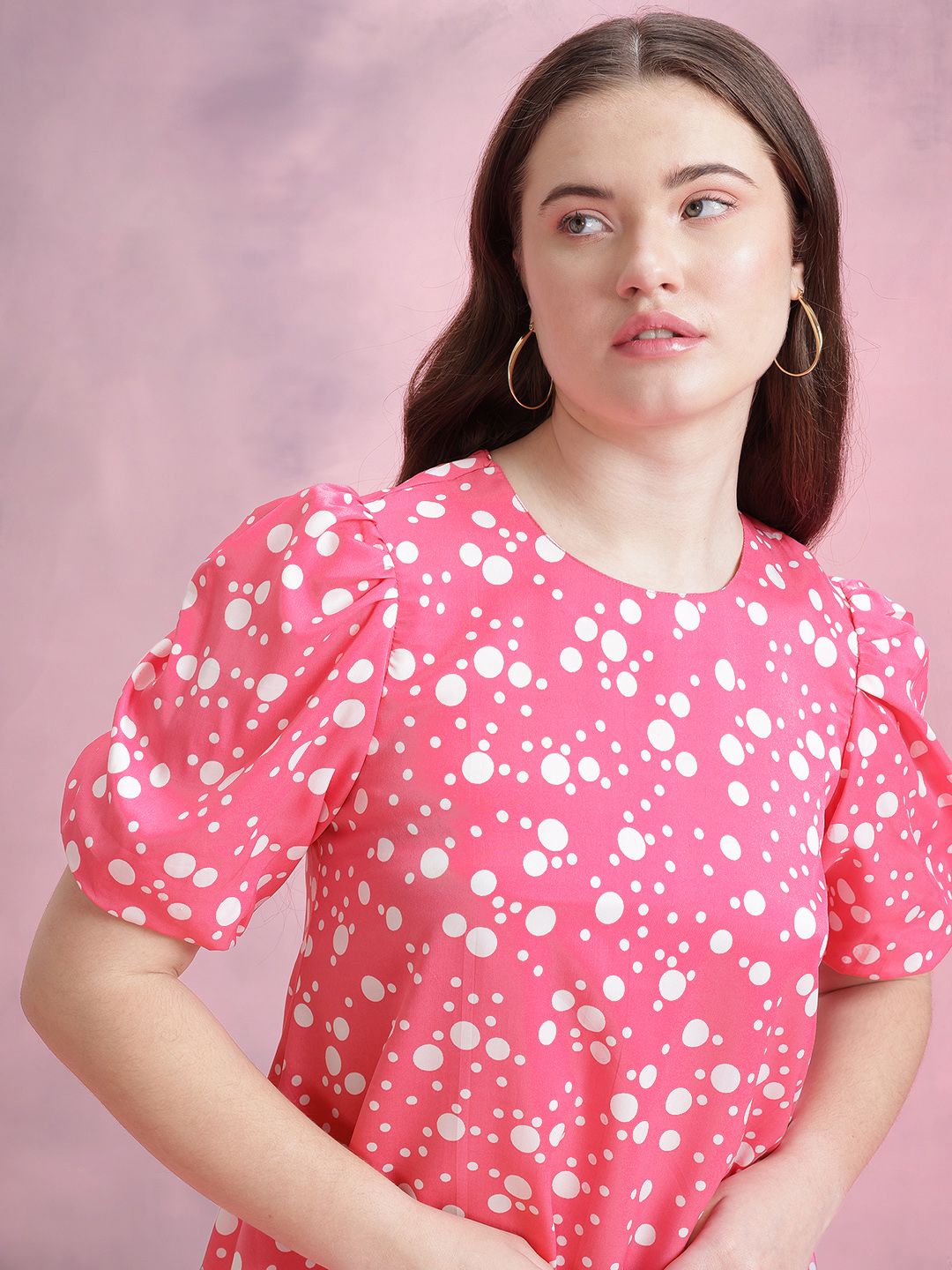 DressBerry Geometric Print A-Line Dress