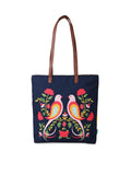 TEAL BY CHUMBAK Navy Blue Printed Shoulder Bag