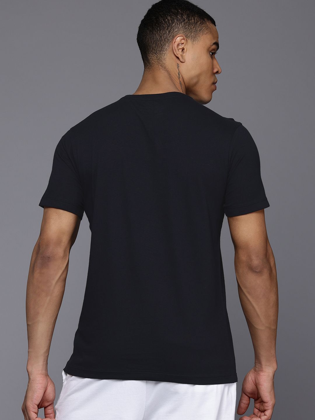 HRX by Hrithik Roshan Typography Printed Pure Cotton T-shirt