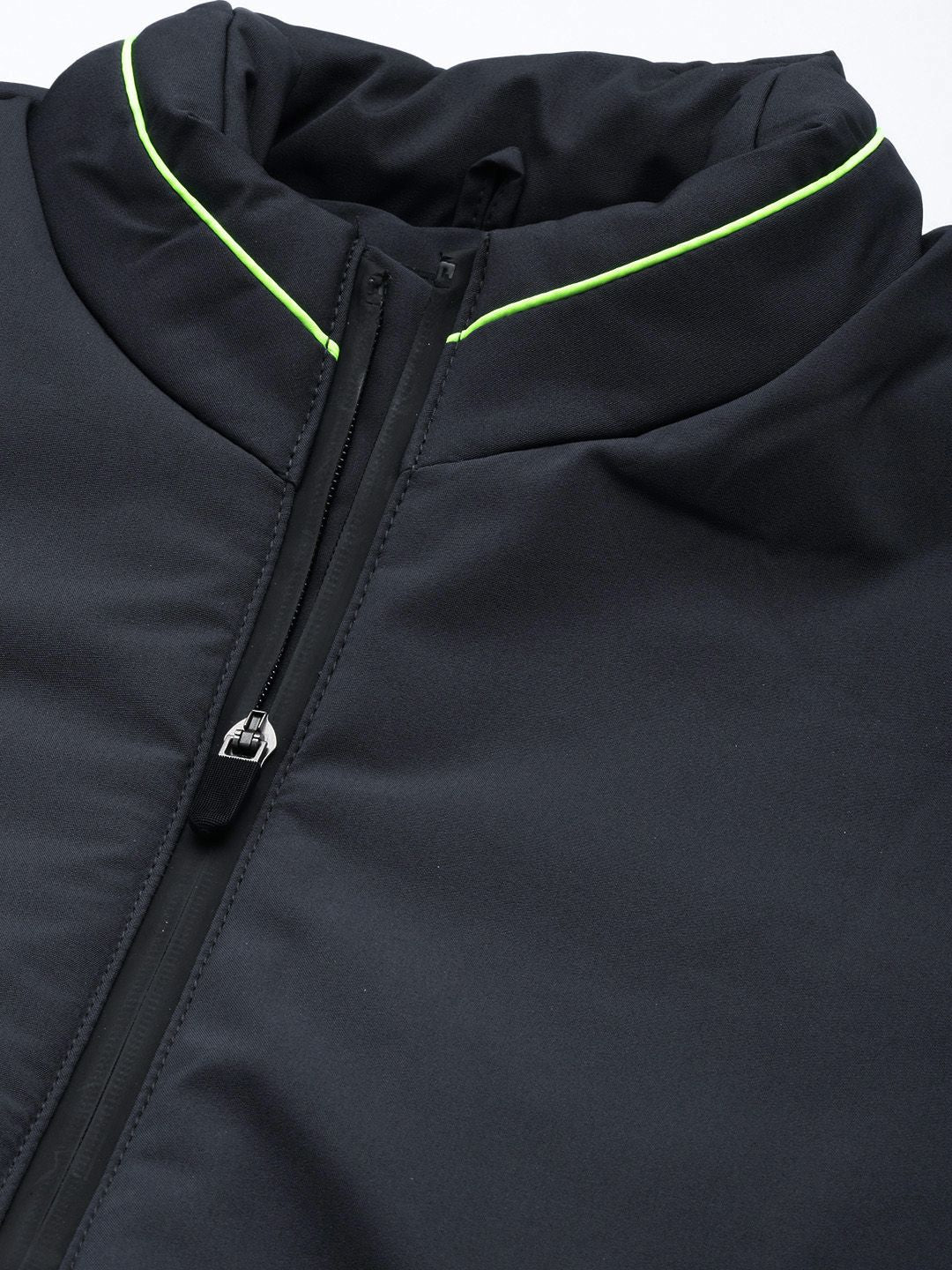 The Indian Garage Co Men Solid Zip-Front Bomber Jacket