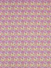 BOMBAY DYEING Dream Lover Violet Floral Cotton 104 TC Queen Bedsheet Set 2.54 x 2.24m