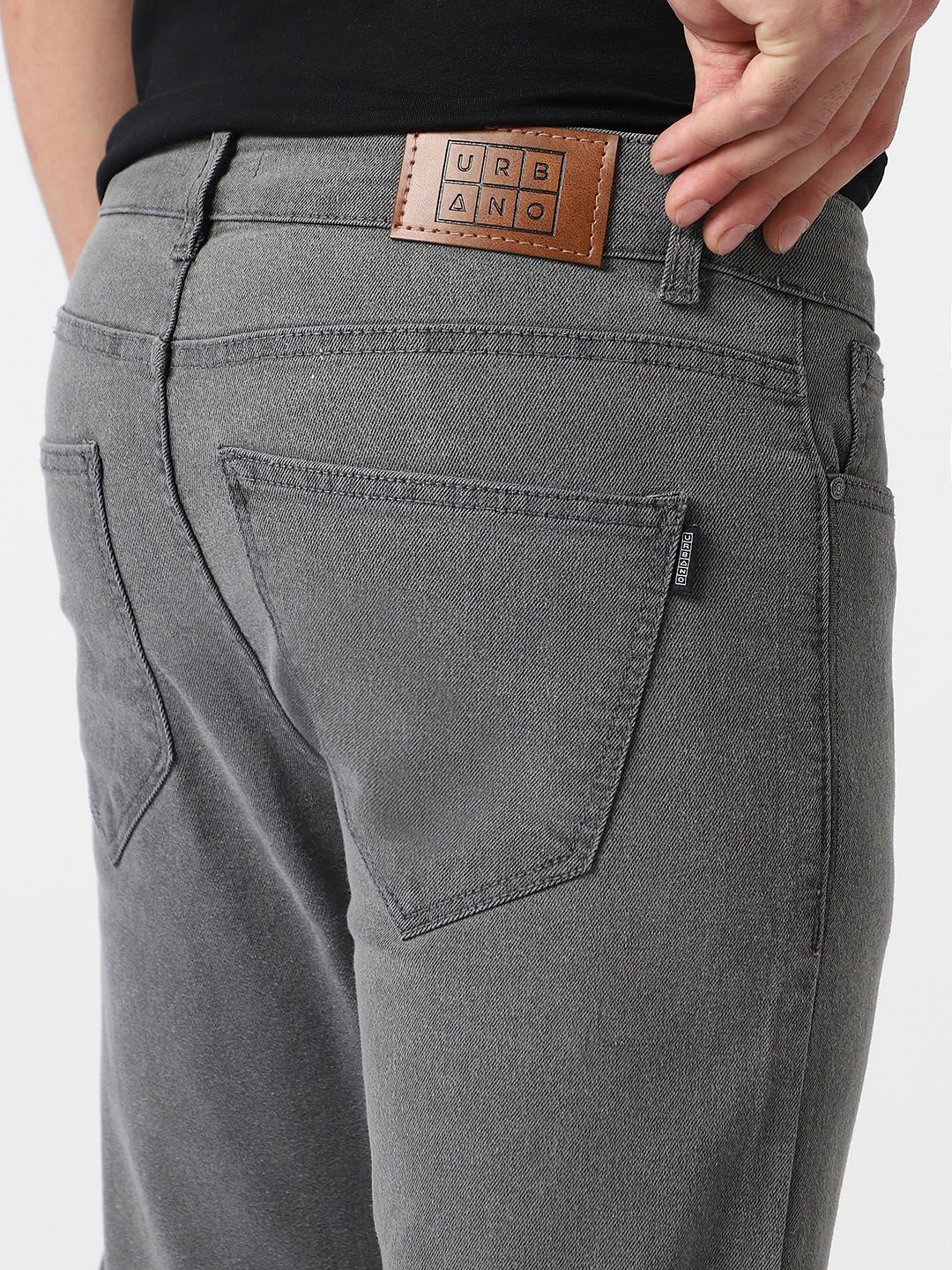 Urbano Fashion Men Clean Look Mid-Rise Stretchable Jeans