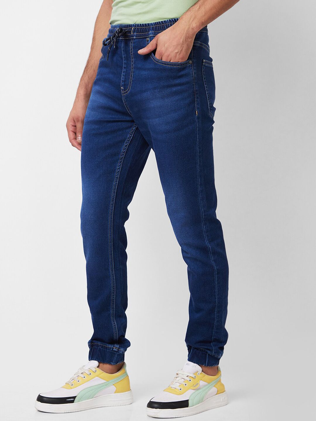 SPYKAR Men High-Rise Light Fade Cotton Jeans