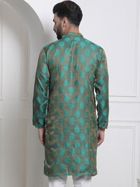 SOJANYA Motif Etnik Rekaan Tenun Angrakha Kurta Lurus
