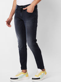 SPYKAR Men Mid Rise Slim Fit Heavy Fade Cotton Jeans