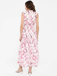 RAREISM Printed Fit & Flare Midi Dress