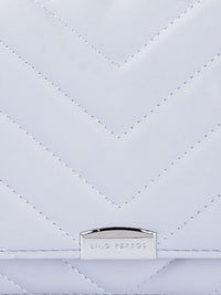Lino Perros Women Blue Quilted Structured Shoulder Bag