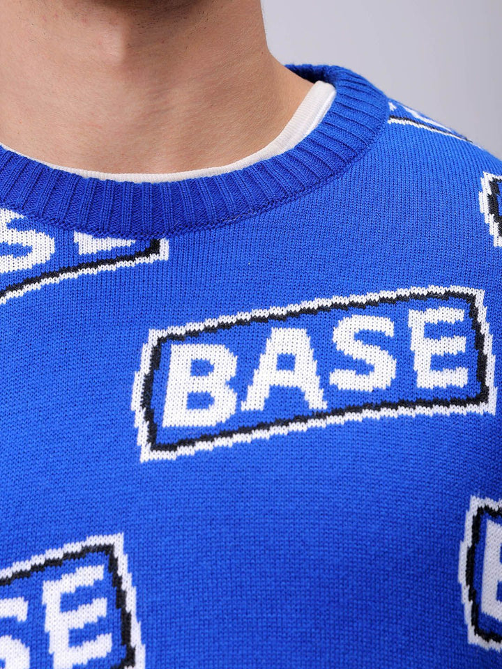 The Indian Garage Co Men Typography Longline Pullover