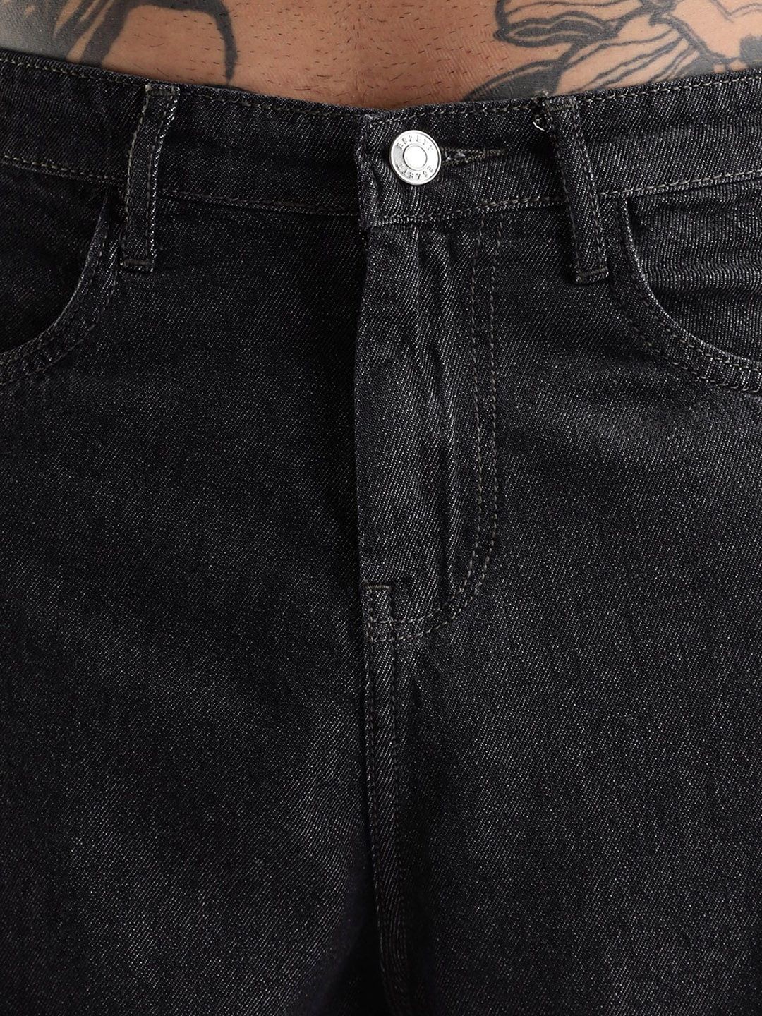 Eszett Utility Multi Brown Mid-Rise Seluar Jeans Relaks Fit Stretchable