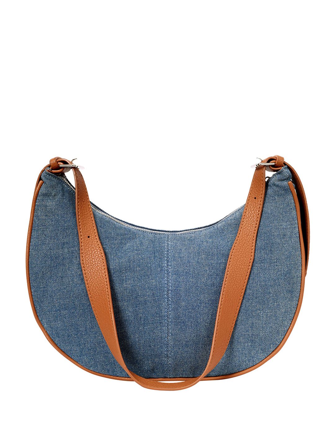 Lino Perros Denim Structured Shoulder Bag