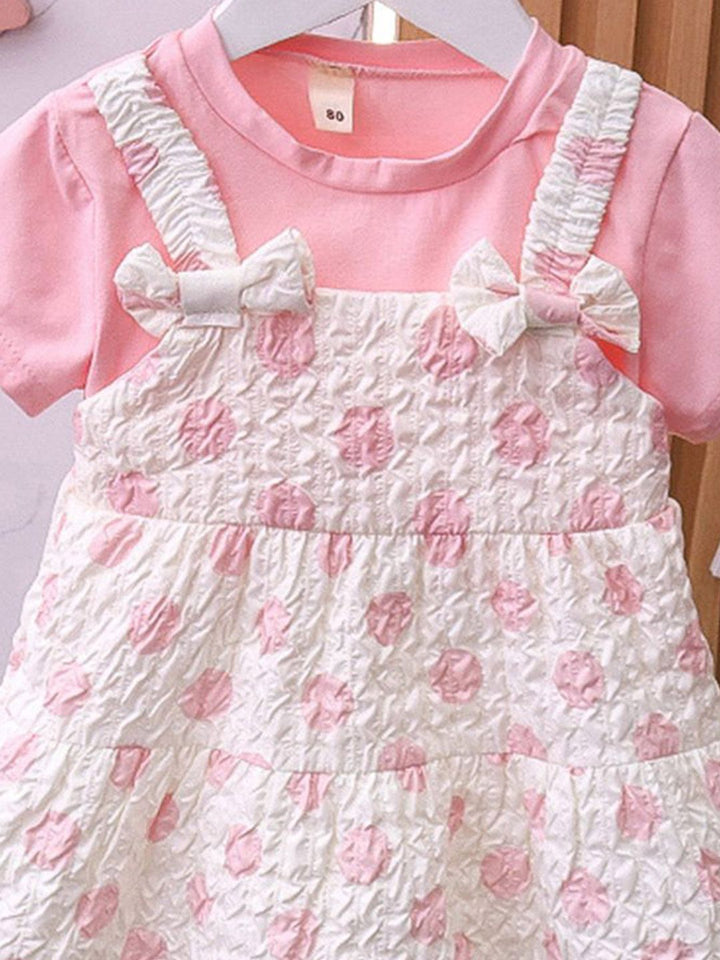 YK Girls Printed Cotton A-Line Dress