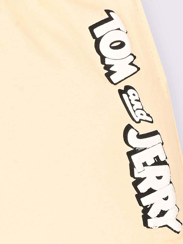 Happy Faces Boys Tom & Jerry Printed Cotton Shorts