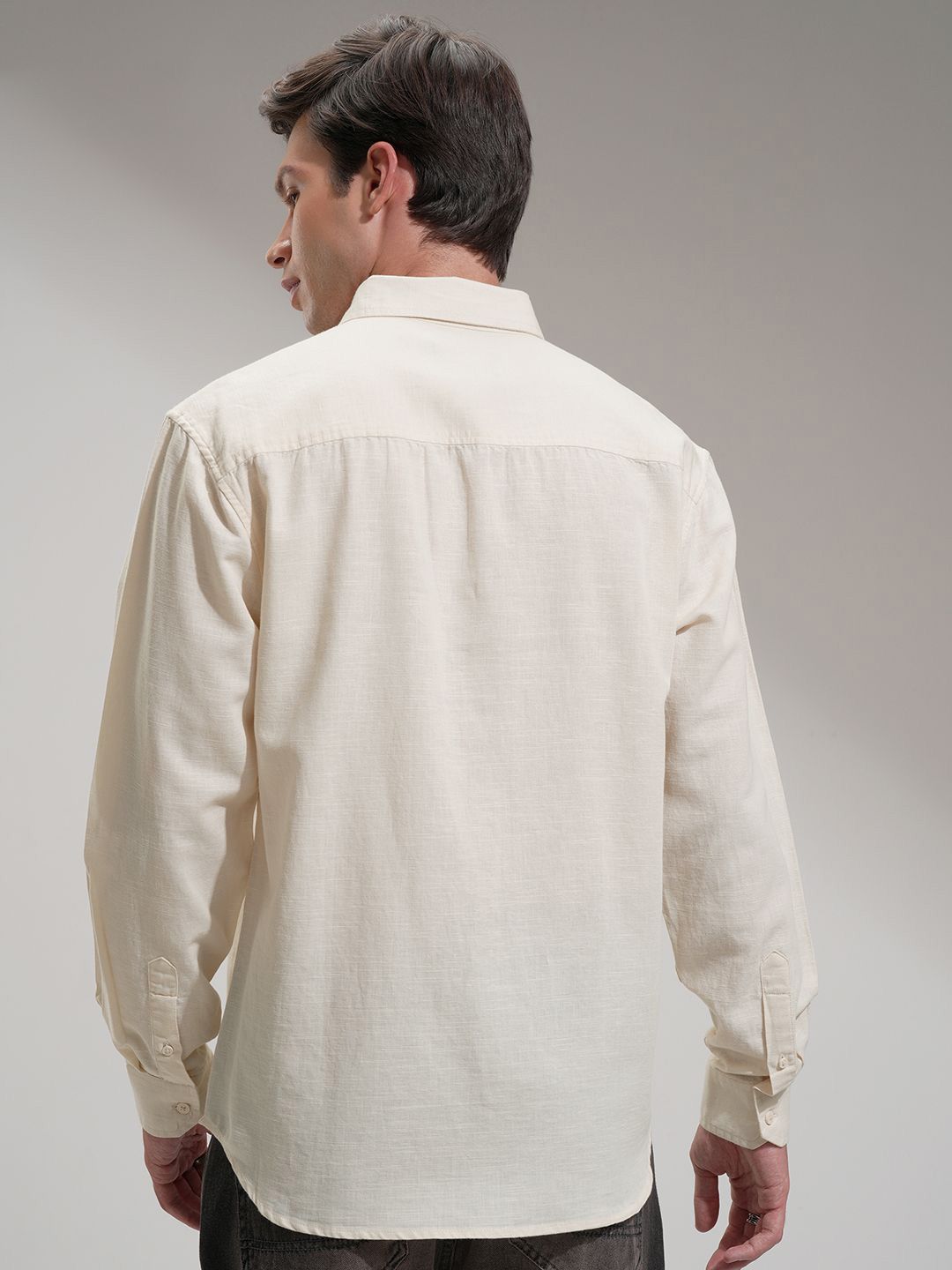 Highlander Men Cotton Linen Casual Shirt