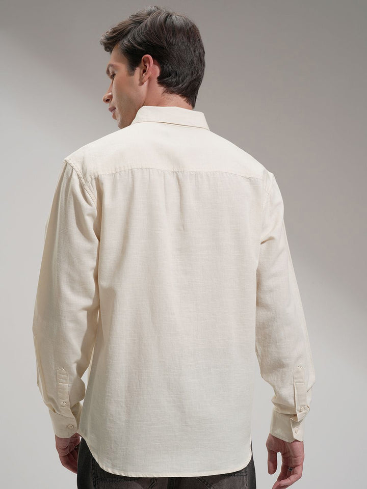 Highlander Men Cotton Linen Casual Shirt