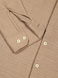 Thomas Scott Men Classic Mandarin Collar Solid Slim Fit Casual Shirt