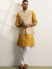 Jaket Nehru Brocade Rekaan Tenunan Anouk