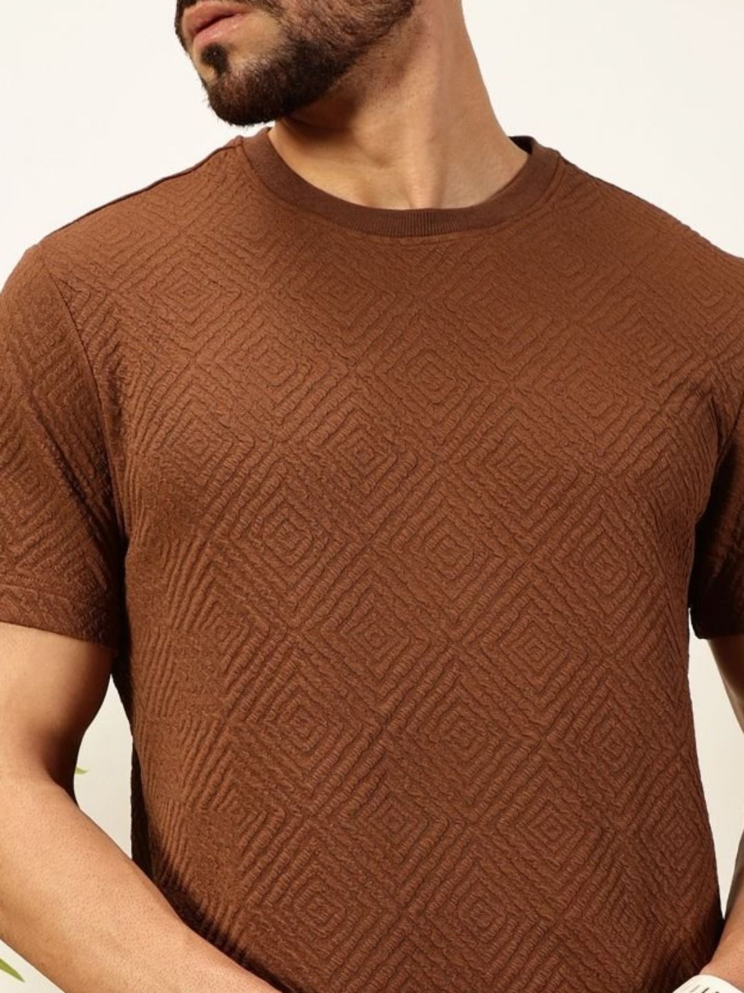 Thomas Scott Men Anti Odour Solid Round Neck T-Shirt