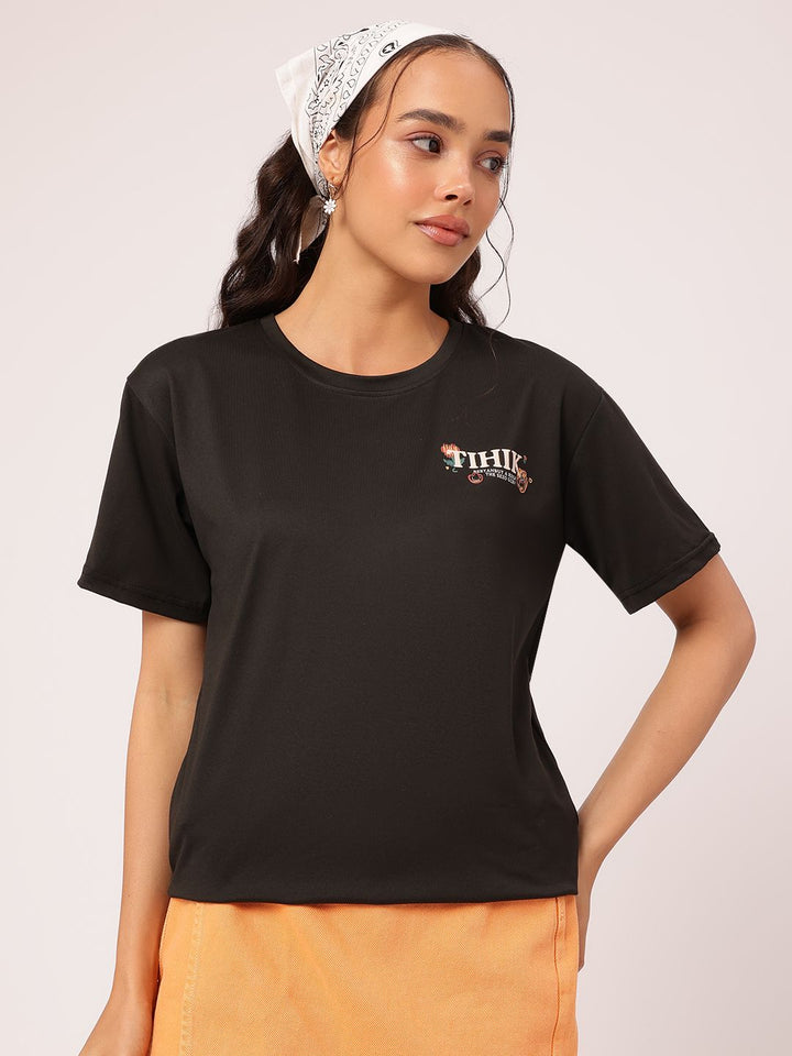 DressBerry Graphic Goals Drop-Shoulder T-shirt