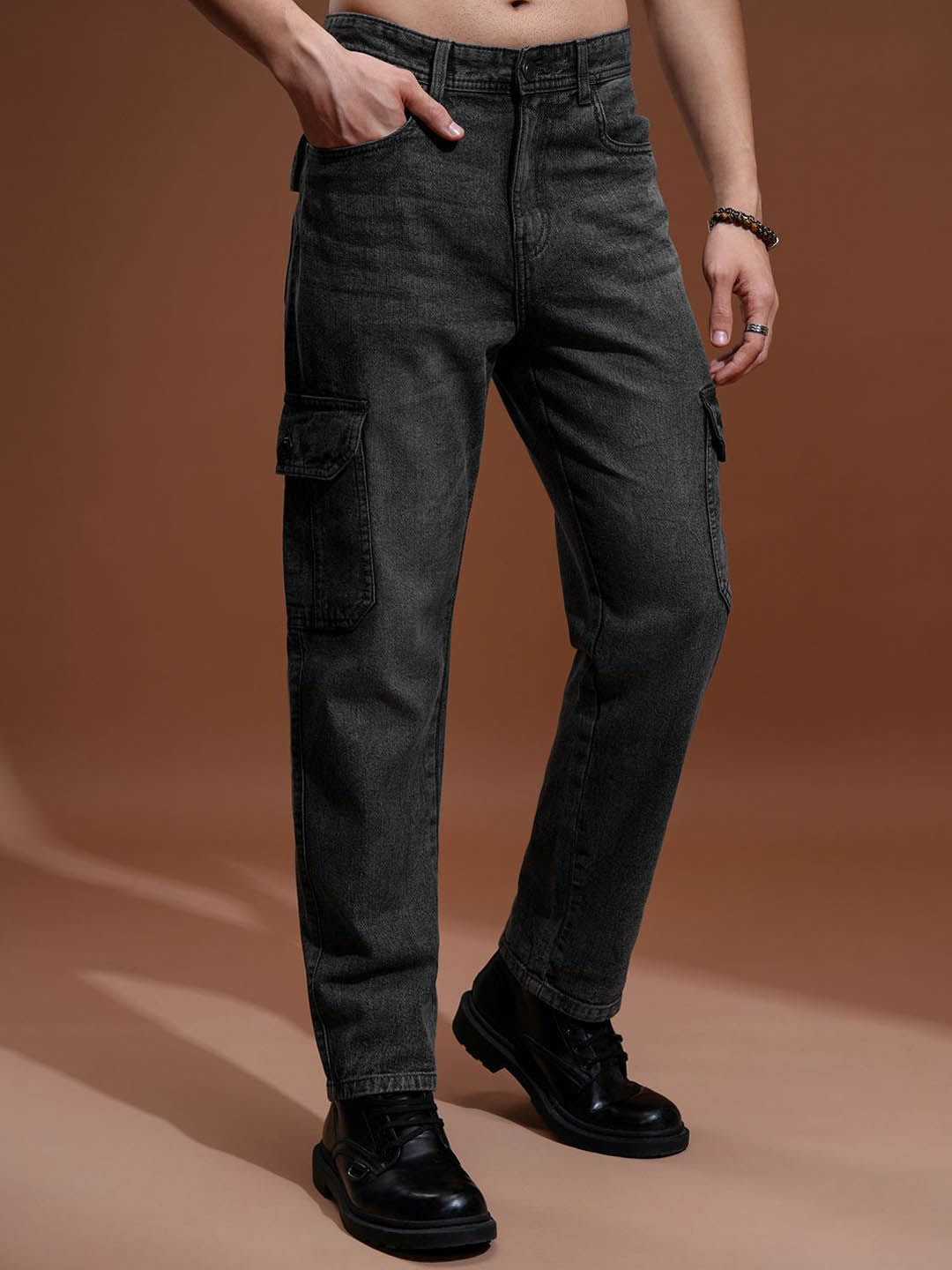 HIGHLANDER Men Straight Fit Light Fade Jeans