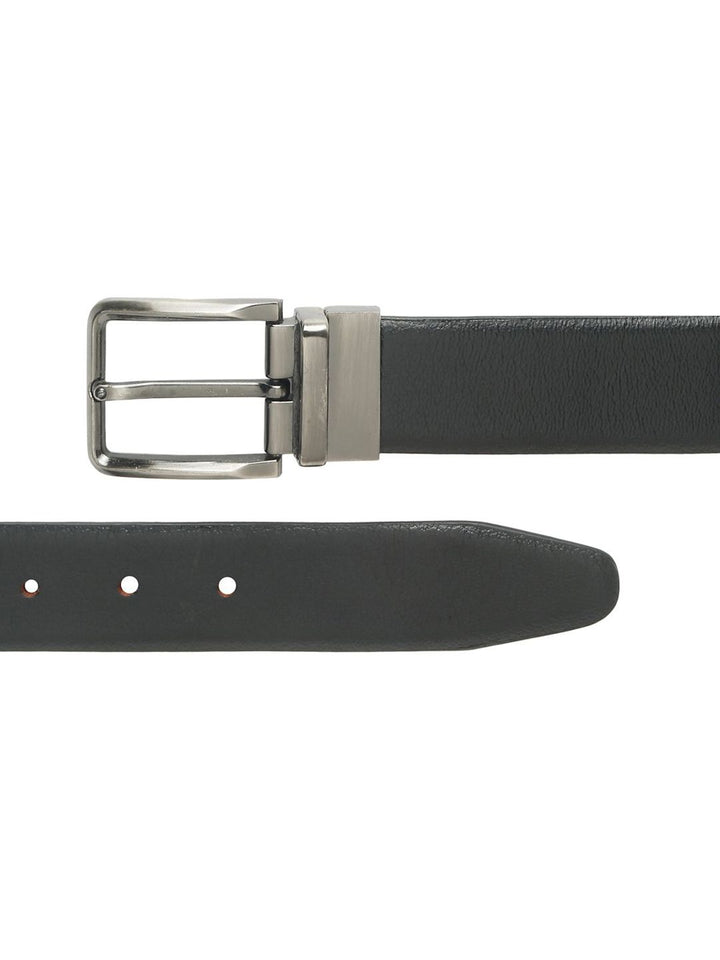 Teakwood Leathers Men Textured Leather Reversible Formal Belt