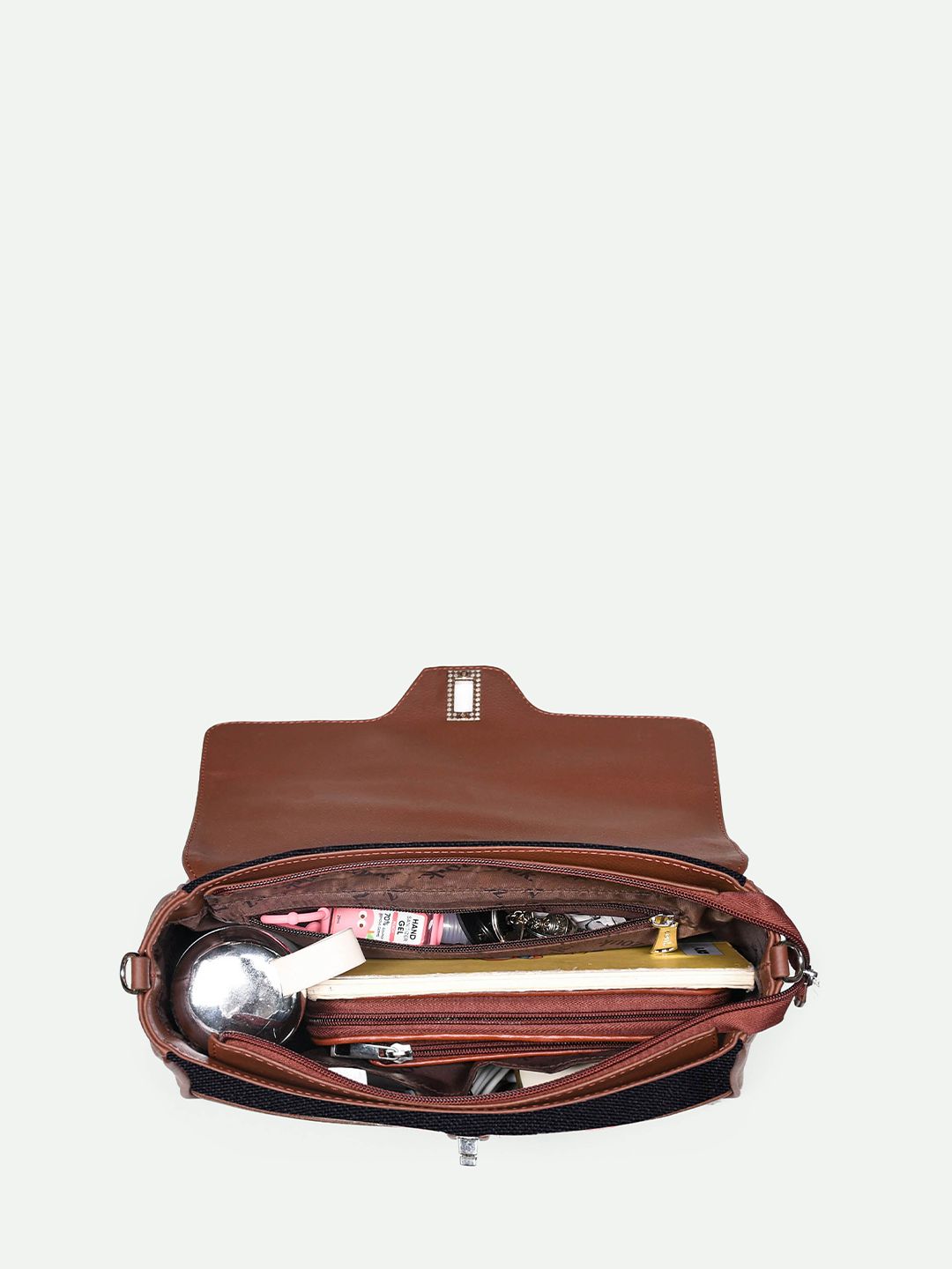 ZOUK Geometric Printed Structured Satchel