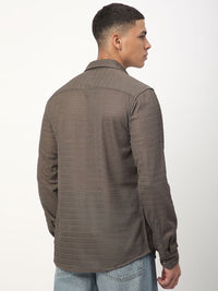 VASTRADO Men Classic Slim Fit Opaque Casual Shirt