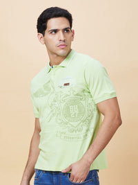 Being Human Men Typography Printed Polo Collar Pure Cotton Pockets T-shirt