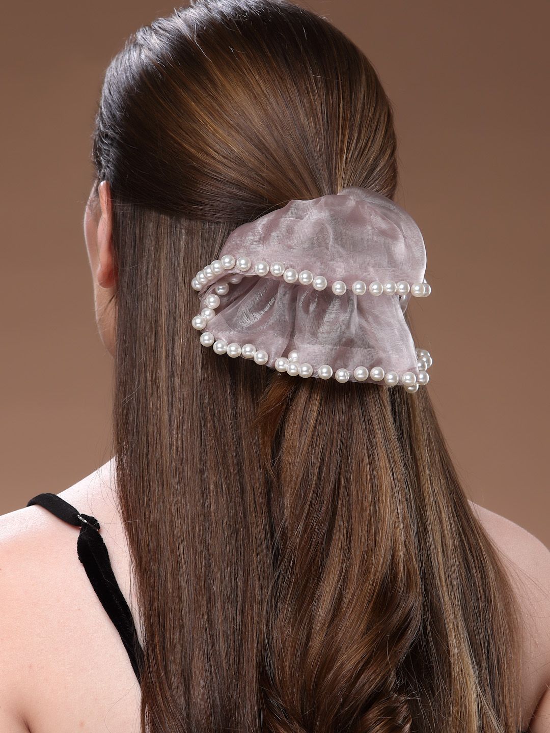 Set Wanita VOGUE PANASH 2 Pemegang Ekor Kuda Scrunchie Dihiasi