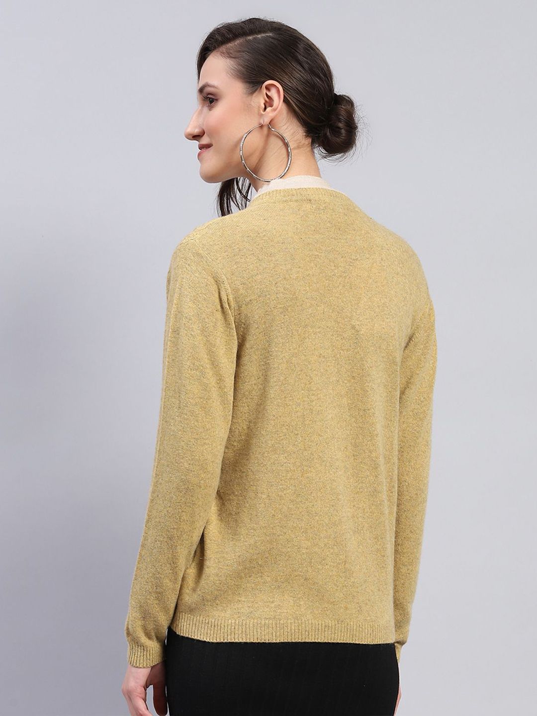Monte Carlo Women Floral Woollen Cardigan