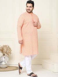 SOJANYA PLUS Floral Embroidered Thread Work Pure Cotton Straight Kurta with Pyjamas
