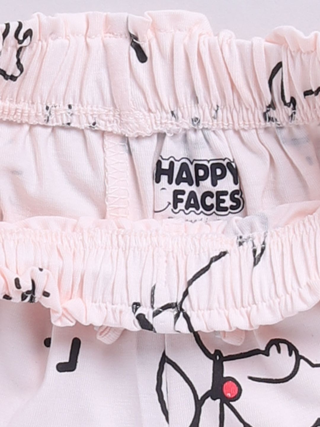 Happy Faces Girls Snoopy Printed Pure Cotton Shorts