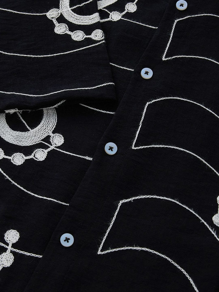 Thomas Scott Men Embroidered Regular Fit Casual Shirt