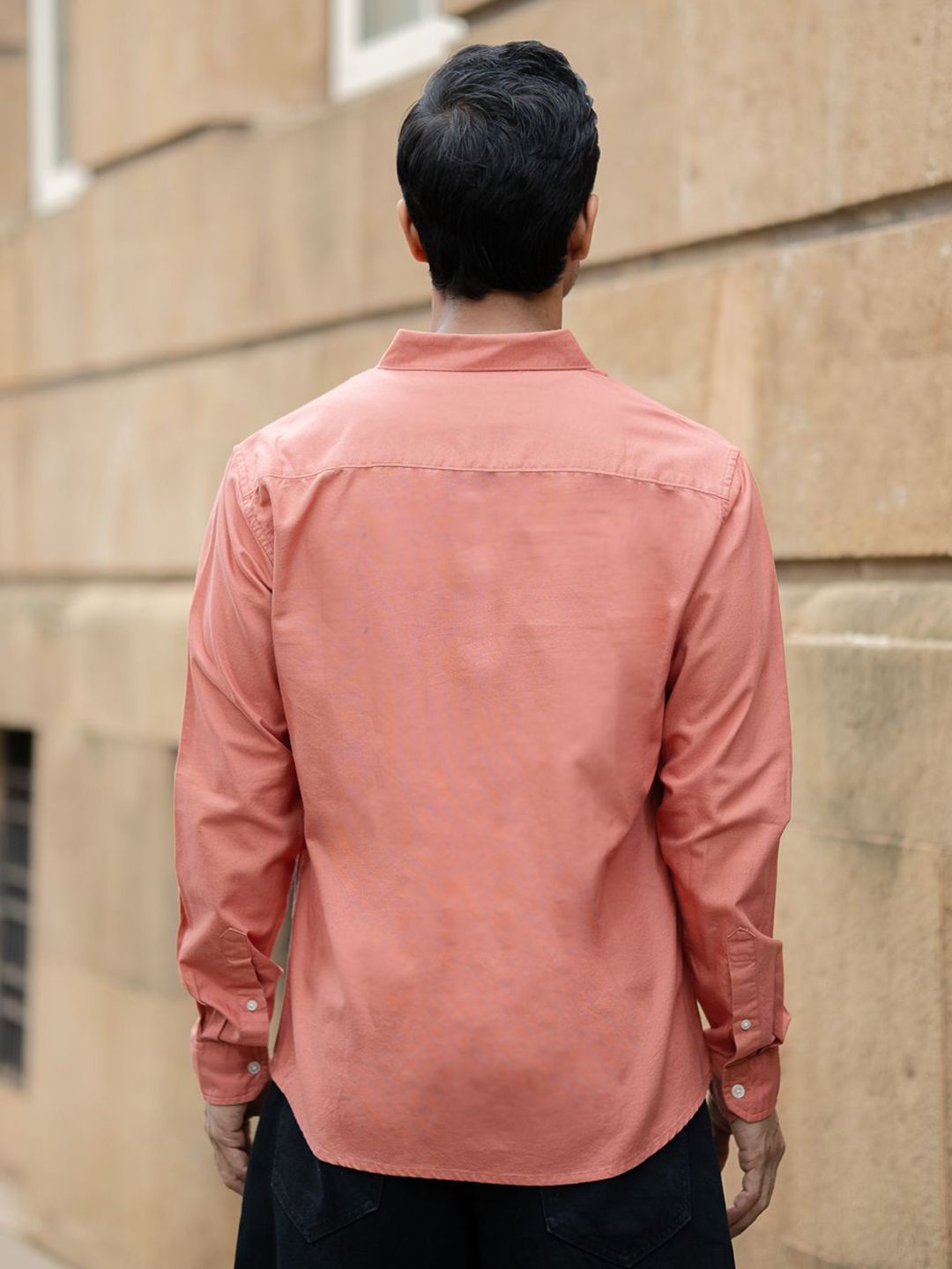 Powerlook Men Solid Button-Down Collar Pure Cotton Casual Shirt
