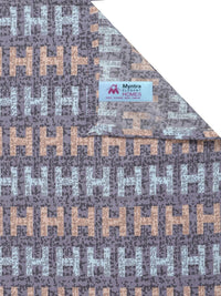 Myntra Elegant Homes Purple & Grey 300 TC King Bedsheet with 2 Pillow Covers