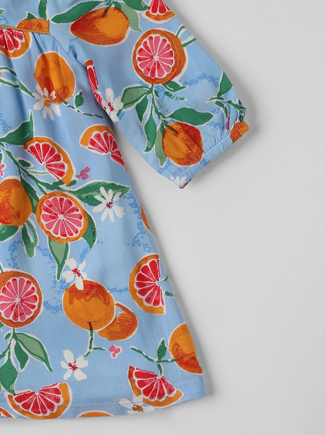 Nauti Nati Tropical Print Peter Pan Collar Empire Dress