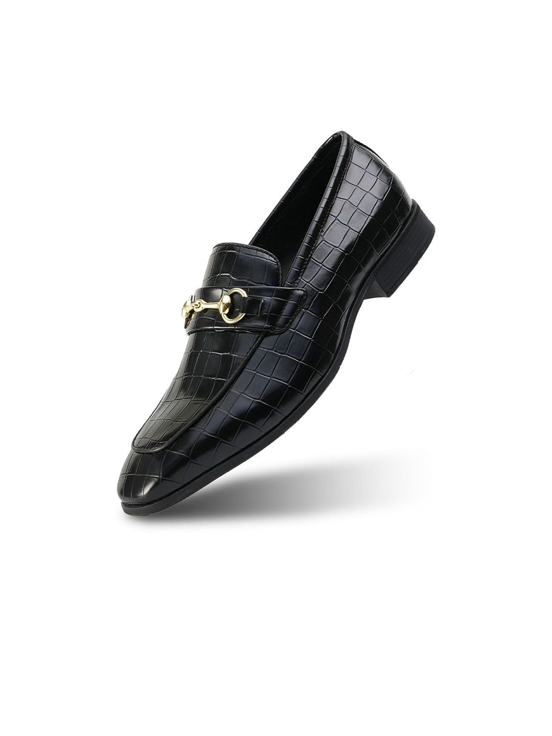 MONKSTORY Men Textured Formal Loafers