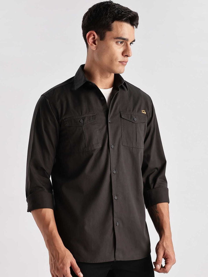 ADRO Men Cotton Cargo Shirt
