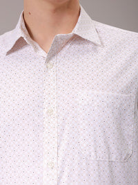 The Indian Garage Co. X Luxe Men Slim Fit Opaque Printed Formal Shirt