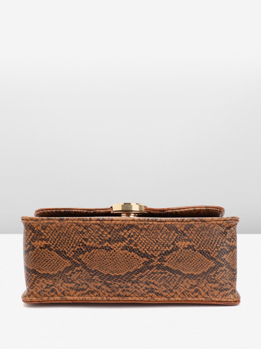 DressBerry Snake Skin Textured Satchel