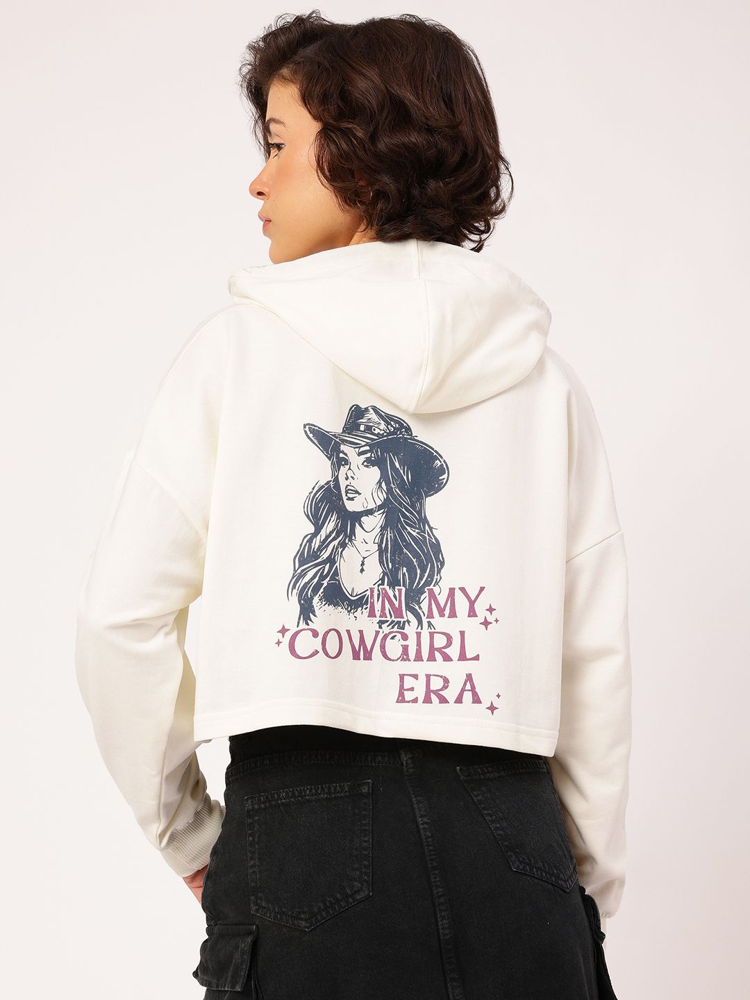 DressBerry Graphic printed Boxy Fit Sweatshirt
