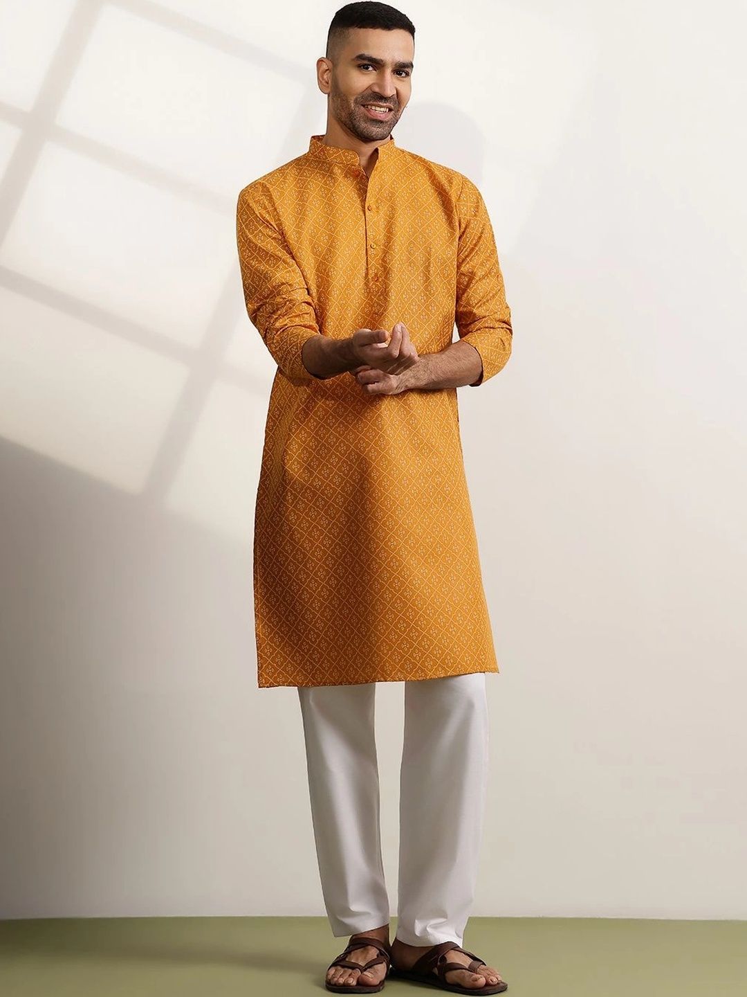 Anouk Men Geometric Printed Kurta