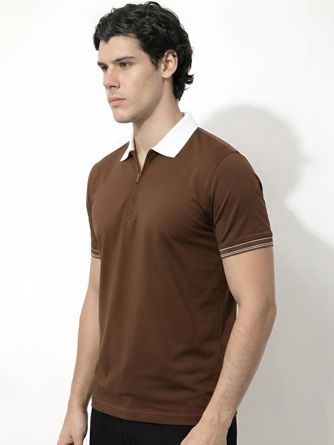 ADRO Men Polo Collar T-shirt